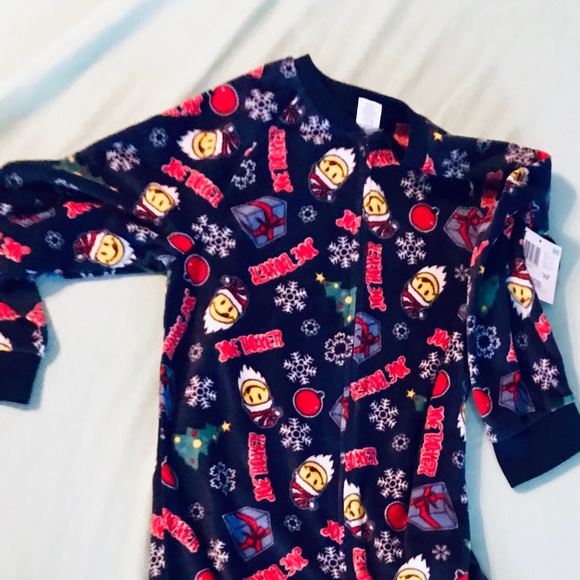 Retro Joe boxer Christmas footed pjs cute soft warm holiday - Picture 6 of 8